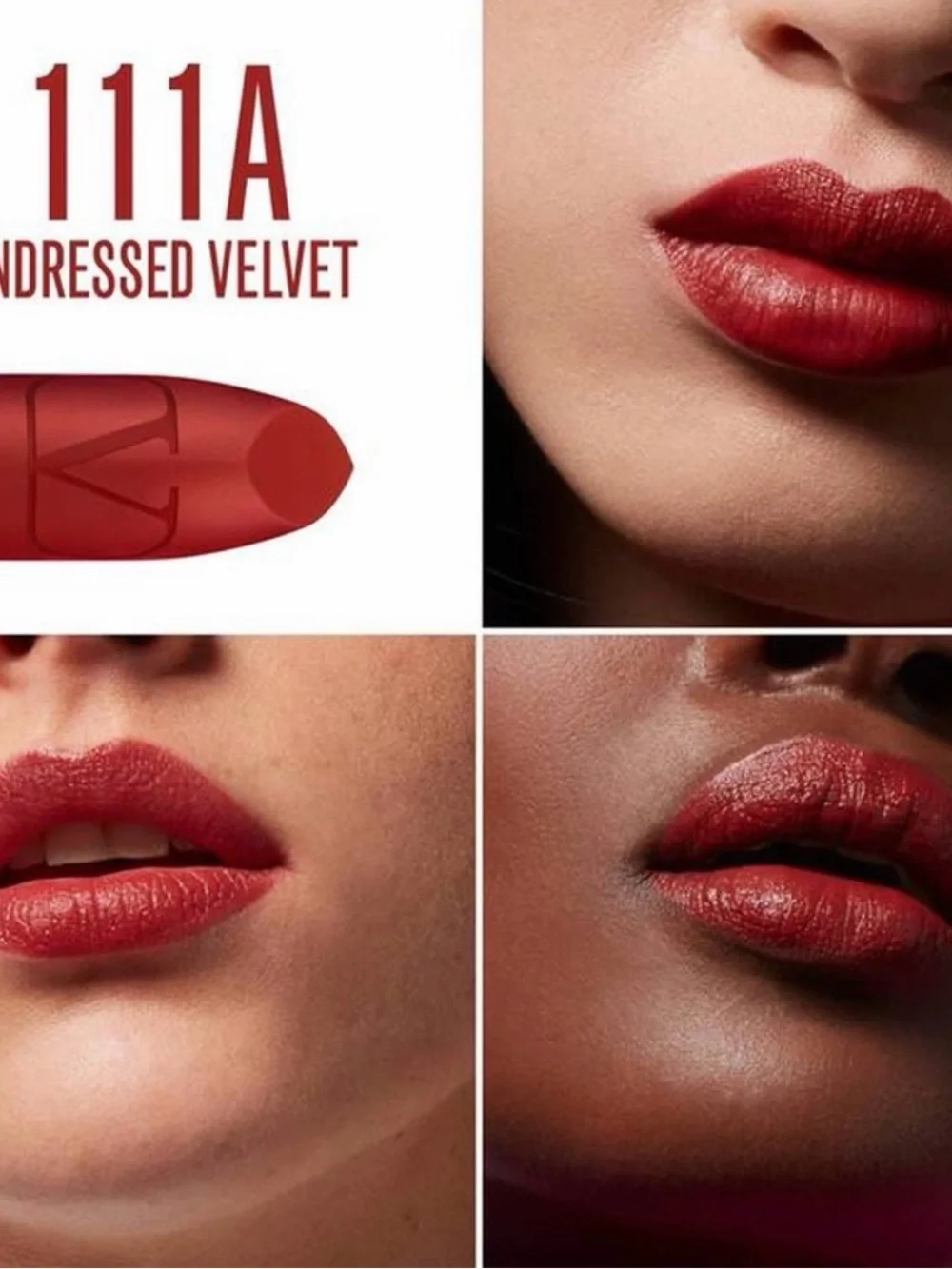 Valentino Rosso Matte Lip Color in 111A Undressed Velvet, BNIB - Full Size